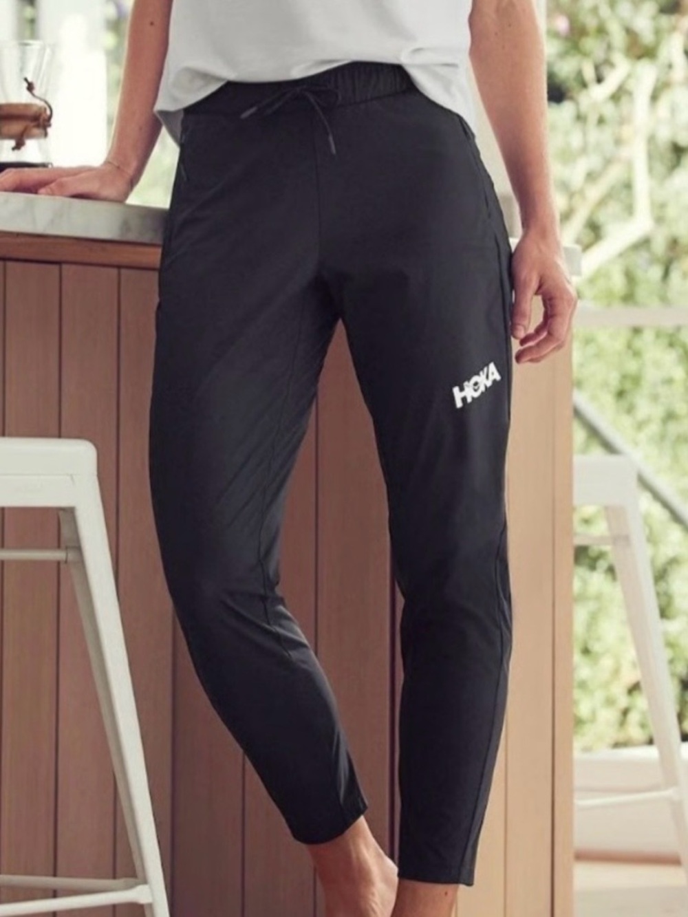 HOKA One One Black Athletic Joggers Training Running Gym Outdoor Activewear S